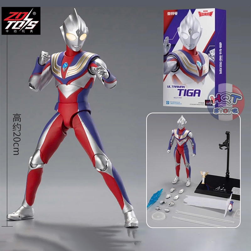 Mô hình Siêu Nhân Ultraman Tiga ZD Toys tỉ lệ 1/10 đồ chơi tuổi thơ siêu nhân điện quang