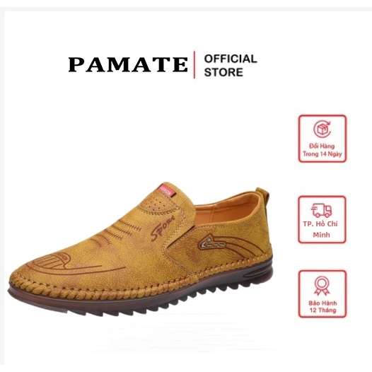 【PAMATE】Giày casual thời trang cho nam giới/ Giày đi làm nhập khẩu/ Giày lái xe mỏng.