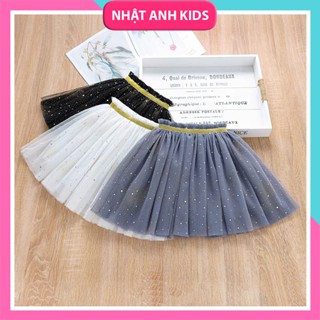 ✨ Chân Váy Voan 4 Lớp Lấp Lánh Cho Bé Gái, Phong Cách Hàn Quốc Siêu Dễ Thương - Hàng Quảng Châu ✨