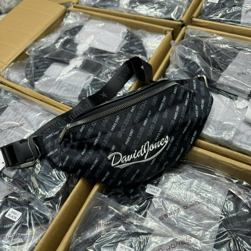 Túi david jones đeo hông cho nam hoạ tiết