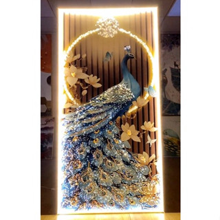 Tranh điện pha lê đính đá Tráng gương cao cấp