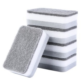 combo 2 miếng bọt biển rửa chén chùi nồi vệ sinh đa năng, Miếng Rửa Chén 3 lớp Cọ Xoong Nồi Nhà Bếp Tiện Lợi