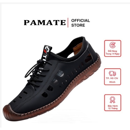【PAMATE】Giày lười da nam thoáng mát, đế mềm và thời trang.