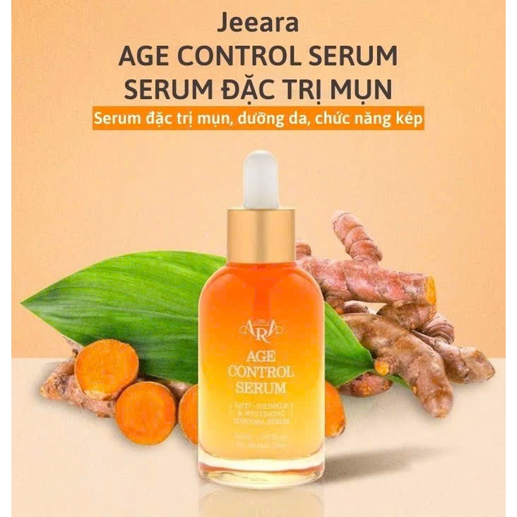 (Chính hãng) Tinh chất nghệ Jeeara giảm thâm mụn, tái tạo. dưỡng trắng da thu nhỏ lỗ chân lông 50ml 