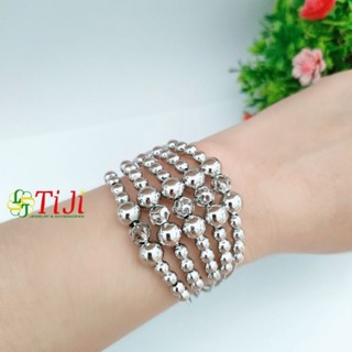 Vòng bi inox 5 tầng cách điệu trái châu sáng đẹp không đen