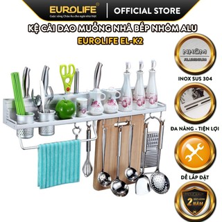 Kệ bếp đa năng chất liệu nhôm Aluminium Eurolife EL-K2, giúp nhà bếp gọn gàng hơn.