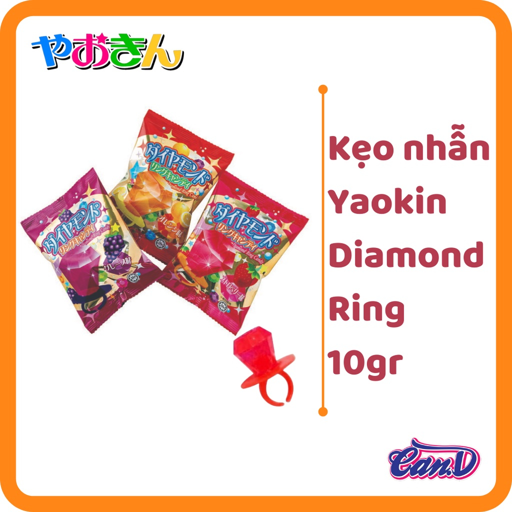 (2 vị) Kẹo nhẫn Yaokin Diamond Ring 10gr