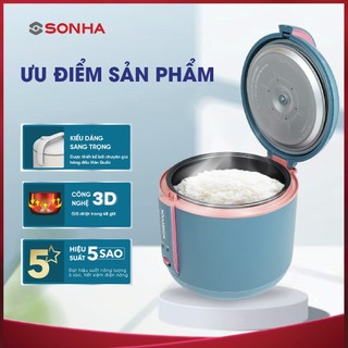 [Chính Hãng] Nồi Cơm Điện Cao Cấp 1.8L KoreCook - Kiểu dáng Hàn Quốc hiện đại - Công nghệ nấu 3D giúp cơm dẻo ngon