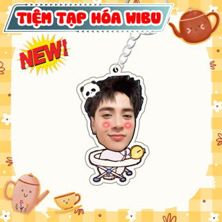 Móc Khoá Keychain Acrylic Quang Hùng MasterD Ghép Mặt Chibi Cute Dễ Thương Quà Tặng Fans Tiệm Tạp Hóa Wibu