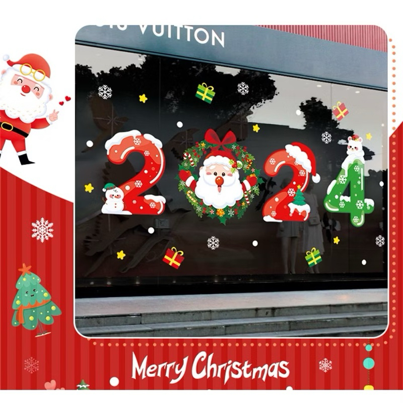 Decal chữ 2024 noel giảm giá Cực Sốc