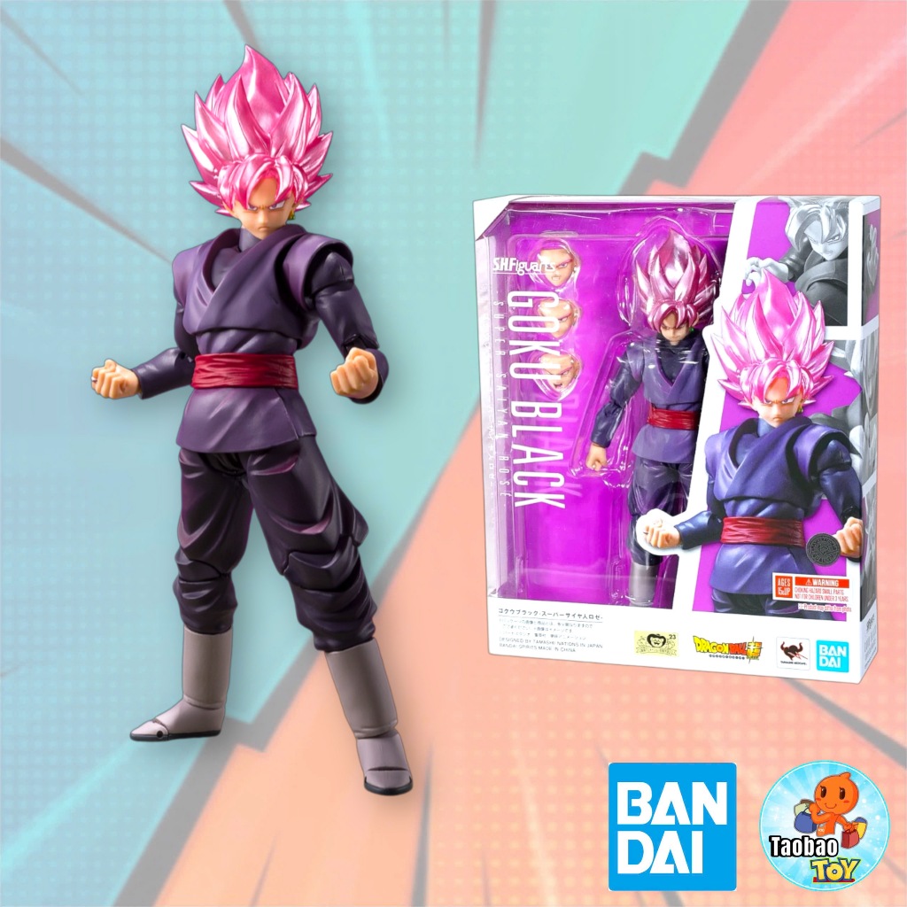 (Có sẵn- Hoả tốc) Mô Hình SHF Goku Black Super Saiyan Rose Dragon Ball Chính Hãng BANDAI