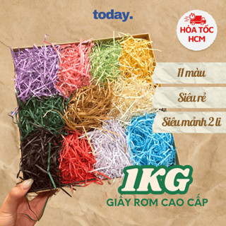 [1KG] Giấy rơm NHIỀU MÀU, rơm lót hộp quà, giấy rơm lót hộp quà, giấy gói quà, giấy rơm, giấy vụn.o