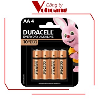 Vỉ 4 pin tiểu AA Duracell Alkaline Everyday chính hãng