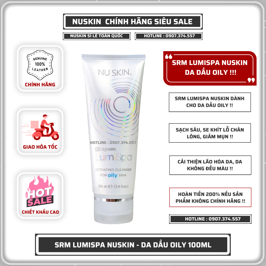 Sữa Rửa Mặt Lumispa Nuskin Da Dầu Oily