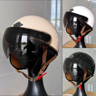  Mũ bảo hiểm Napoli nửa đầu kèm kính Prime nữa mặt  - Đủ màu -  FREESHIP  