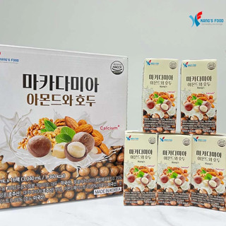 Sữa Hạt Mắc Ca Hạnh Nhân Óc Chó Nhập Khẩu Hàn Quốc Kang's food Thùng 16 Hộp 190ml Bổ Dưỡng