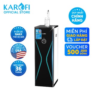 Máy lọc nước RO Mỹ 11 lõi Karofi KAQ-D36S RO - Giao trước lắp sau miễn phí toàn quốc - Bảo hành 36 tháng