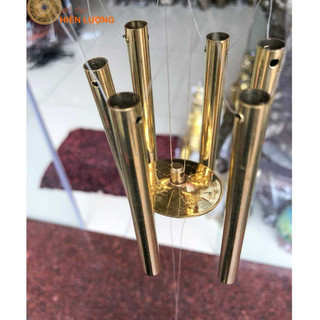 Chuông Gió 6 Ống Bằng Đồng 100%