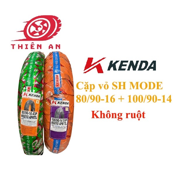 Vỏ xe KENDA 80/90-16+100/90-14 cho SH MODE không ruột