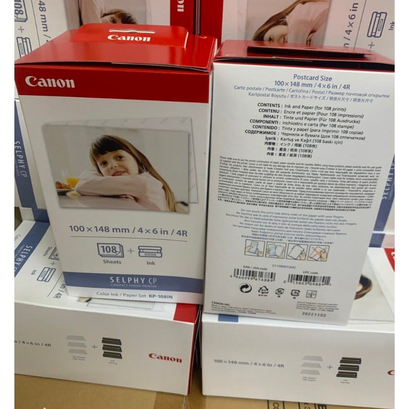 Giấy in ảnh Canon KP 108 - 3 băng mực + 108 tờ