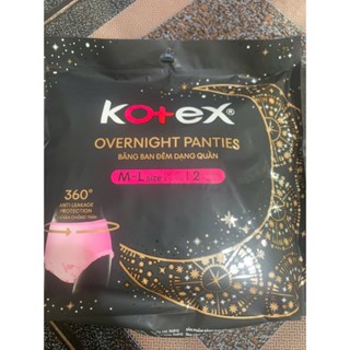 Hcm - 1 Thùng 16 Gói Băng Vệ Sinh Kotex đêm dạng quần vừa vặn chống tràn 360 size M-L (2 miếng/gói)-HSD luôn mới