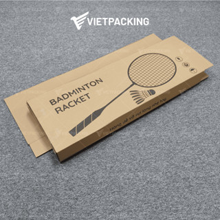 Combo 5 hộp đựng vợt cầu lông có in sẳn, hộp giấy carton đựng vợt cầu lông ship COD cứng cáp, chắc chắn