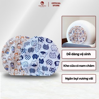 Tấm rèm che cửa hộp dọn vệ sinh tự động, rèm che máy dọn phân cho mèo ngăn mùi - Fairy Marina