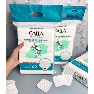  Bông Tẩy Trang làm sạch da hạt massage CALLA gói 500g - Chính hãng Bông Bạch Tuyết 