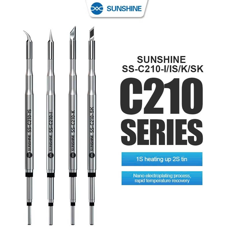 Mũi hàn C210 Sunshine cho máy hàn T210 (4 kiểu đầu)