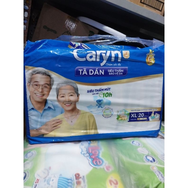 (mẫu mới) Bỉm dán Caryn XL20 miếng
