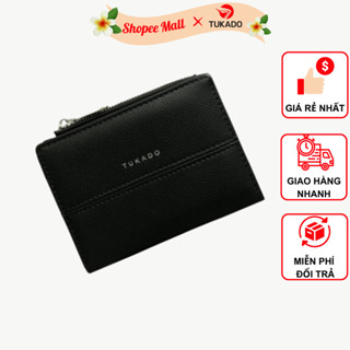 Ví Nữ Ngắn Mini Cầm Tay TUKADO Full Box Đựng Tiền Nhiều Ngăn Tiện Dụng Chất Da Sần TK08 - TUKADO