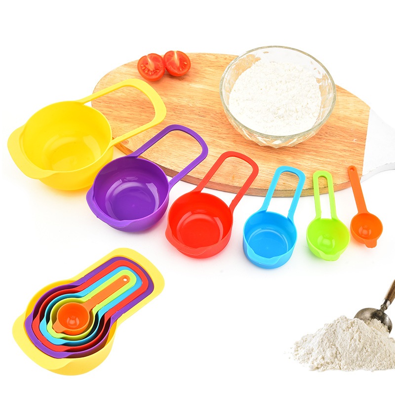 Bộ 6 Cốc Đong Định Lượng Màu Sắc
