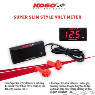  Đồng hồ báo Volt  Chính hãng KOSO  