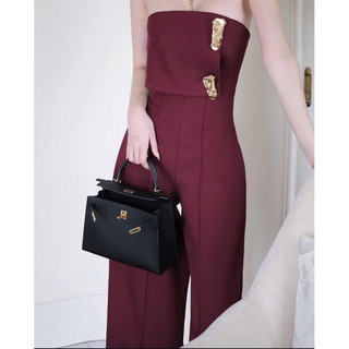 JUMPSUIT CÚP LOGO ỐNG SUÔNG<sẵn hoả tốc+ảnh thật ở cuối>