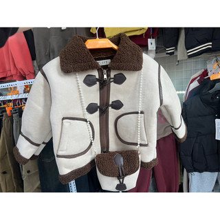 Áo khoác bé gái 14-30kg có 2 màu hồng, nâu