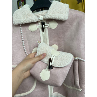 Áo khoác bé gái 14-30kg có 2 màu hồng, nâu