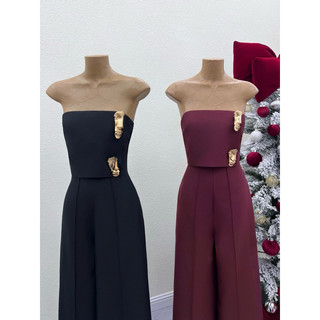 JUMPSUIT CÚP LOGO ỐNG SUÔNG<sẵn hoả tốc+ảnh thật ở cuối>