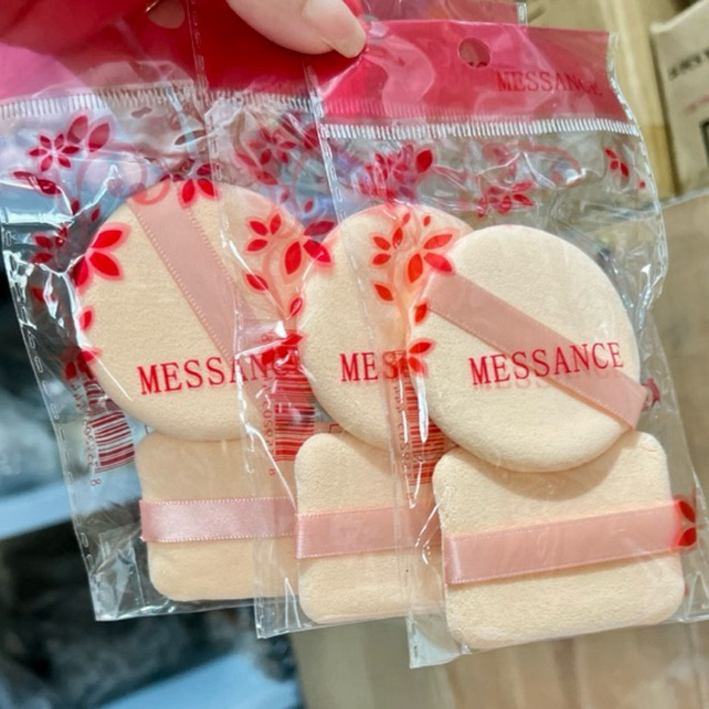 Set 2 cái bông phấn trang điểm