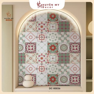  Decal Dán Bếp Chống Nước Gạch Bông Cổ Điển Nhiều Mẫu Dán Tường Dán Cửa Kính Phòng Tắm- Huyền My Decor 