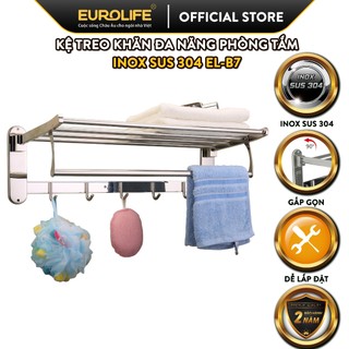 Kệ treo khăn tắm Inox 304 đa chức năng Eurolife EL-B7
