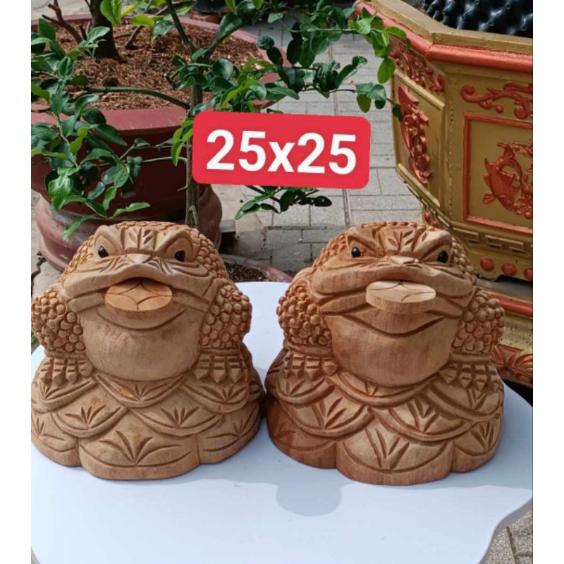 CÓC GỖ XÁ XỊ KT 25x25.