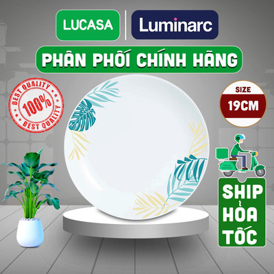 Đĩa Thủy Tinh Cường Lực Luminarc Diwali Hiwaii 19cm - L4921 | Phân Phối Chính Hãng