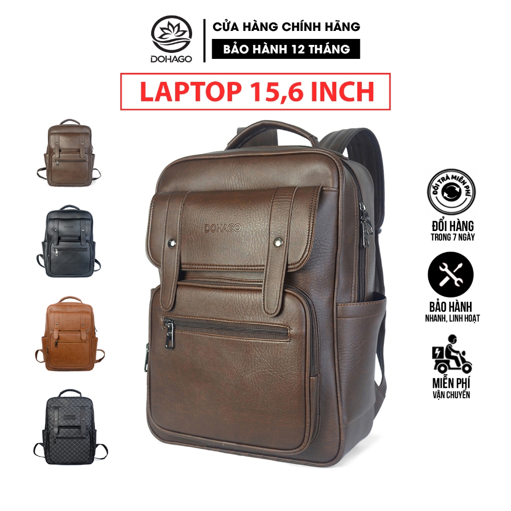 Balo Da DOHAGO Đa Năng Có Ngăn Đựng Laptop 15.6" - BNA01