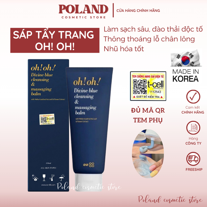Sáp tẩy trang Oh! Oh tt làm sạch sâu trẻ hóa da 30ML 150ML