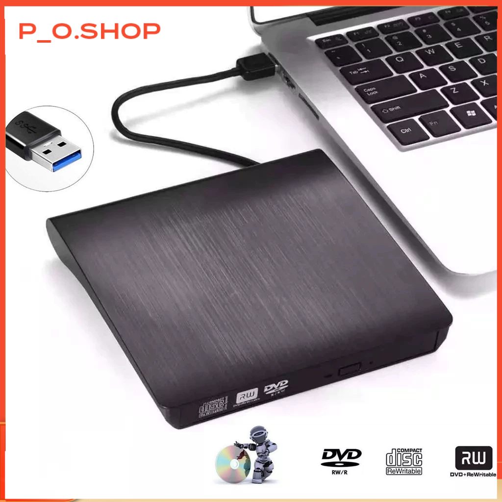 【🔥Rẻ】Đầu DVD, Đầu đọc CD - Đầu ghi DVD Đĩa CD/DVD-RW gắn ngoài USB 3.0 - TYPE C Tốc độ tối đa USB 3.