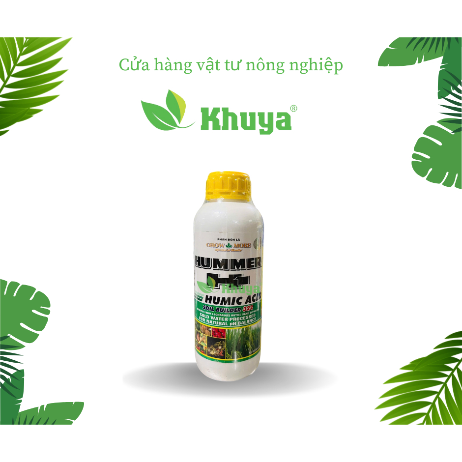 Phân bón lá Growmore Humer H1 Humic Acid 322 loại 1 lít