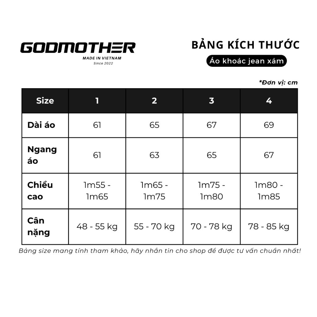 Áo Khoác Jacket Jean GODMOTHER Form Rộng Áo Khoác Denim Cổ Tàu Basic Phối Khoá Kéo Ngực Menswear | BigBuy360 - bigbuy360.vn