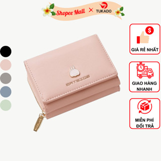 Ví Nữ Ngắn Mini Cầm Tay BATSIOE Nhỏ Gọn Nhiều Ngăn Đựng Tiền Da Cao Cấp Cực Đẹp Giá Rẻ BS03 - Tukado