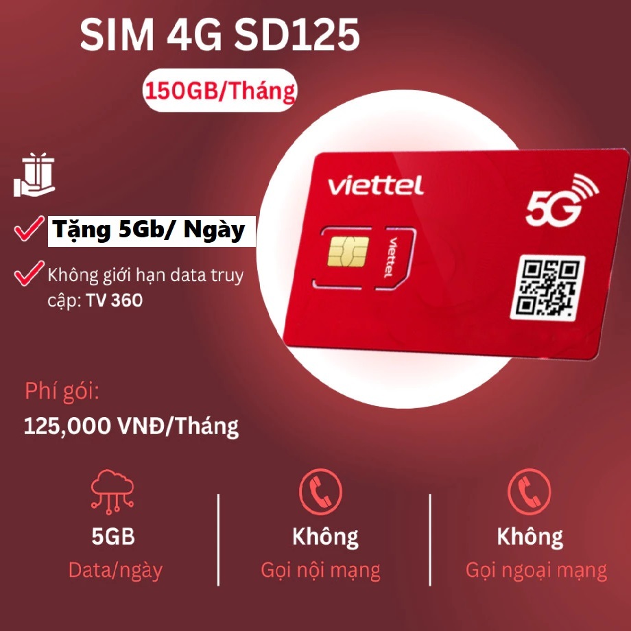 Sim 5G Viettel M2M Đăng Ký Gói Cước Khủng 1 Tỷ GB Xem YTB Không Giới Hạn Chuyên Lắp Box Ô tô Phát Wi