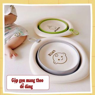 Chậu Rửa Bằng Nhựa Gấp Gọn Tiện Dụng Dành Cho Trẻ Nhỏ